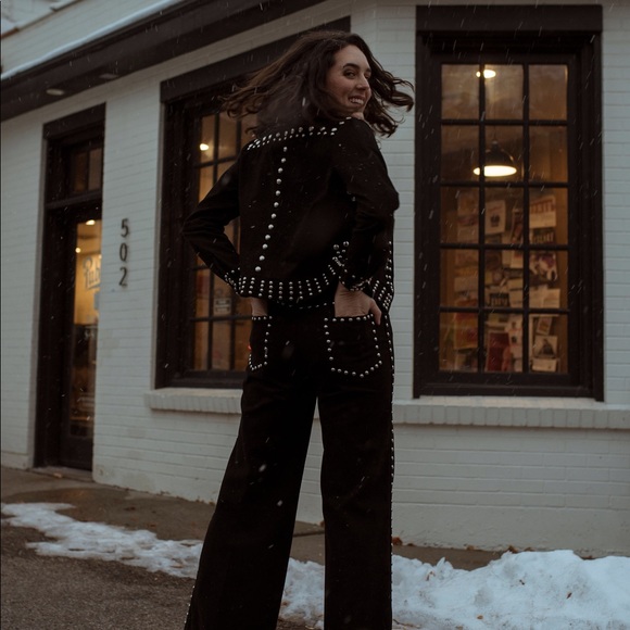 SOLD || 70s Authentic Roncelli Studded Denim Set - Picture 3 of 8